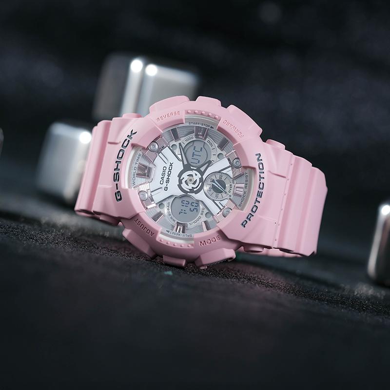 Casio Женские розовые часы GMA-S120NP-4APR