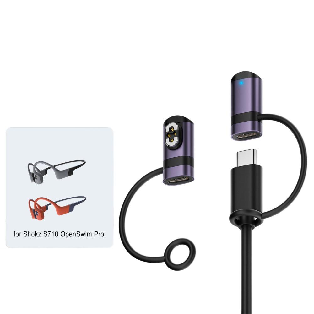 Magnetic Charger Bone Conduction Headphone Charging Type-C Adapter Anti-lost Headset Connector For Shokz AS800/S803/S810/S710
