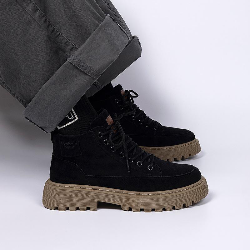 Глобальные ботинки Мартин мужские ZHQ-HY2158 осенний тренд повседневная мужская обувь универсальный британский стиль уличные рабочие ботинки