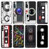 Retro Vintage Camera Cassette Phone Case For Samsung Galaxy S20 S21 FE S22 Ultra S10 Lite S10E S9 S8 Plus S7 Edge Black Cover