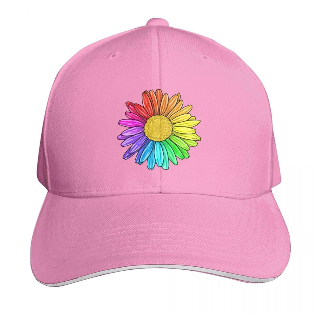 Rainbow Daisy Baseball Cap Sun Hat For Children hard hat Funny hats Luxury Brand FeUnisex Unisexs