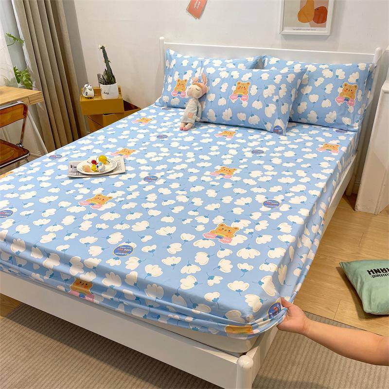 Хлопковая наволочка для шапки-кровати, трехсекционный защитный чехол Simmons, нескользящий наматрасник