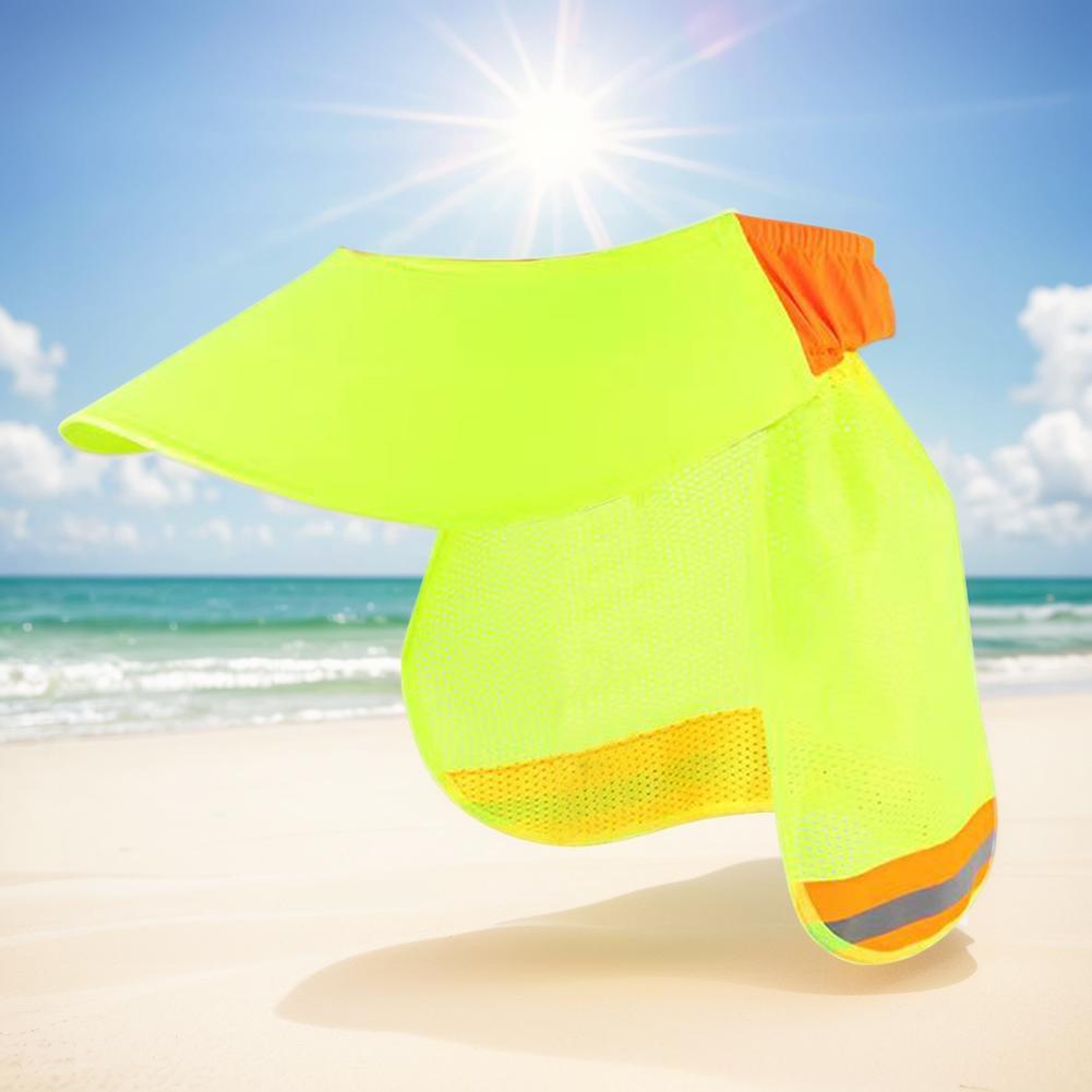 Hard Hat Sun Shade Hard Hat Sun Shield High Visibility Mesh Sunshade Reflective Hard Hat Visor Wide Brim for Summer