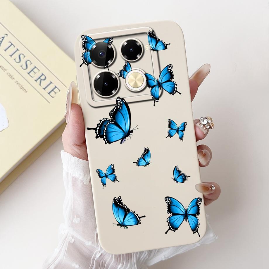 Для Infinix Note 40 Pro Plus Чехлы Чехол Роскошный Жидкий Силикон Мягкий Чехол для Телефона Для Infinix Note 40 Pro 4G 5G capa Женский Стиль
