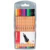 Stylo-Feutre - STABILO - POINT 88 - Pochette De 10 - Pointe Fine 0,4 Mm - Couleurs Assorties