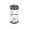 Mill Farm Cotton Twine Spool 2 Tone Black/White 100g/ 100m