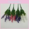 Lavender Flower Faux Arrangement With Plastic Blooms For Office Decoration Space