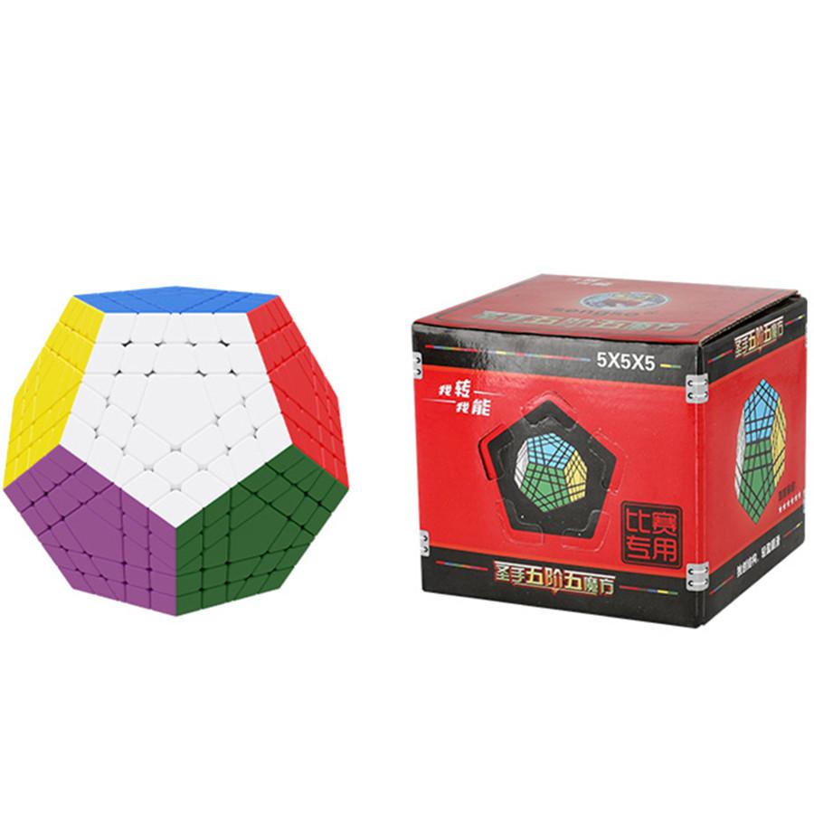 Shengshou Gigaminx Куб без наклеек 5x5 Додекаэдр Головоломка Куб Скоростной 12 граней Мегаминкс Magico Cubo Игрушка Подарок для детей