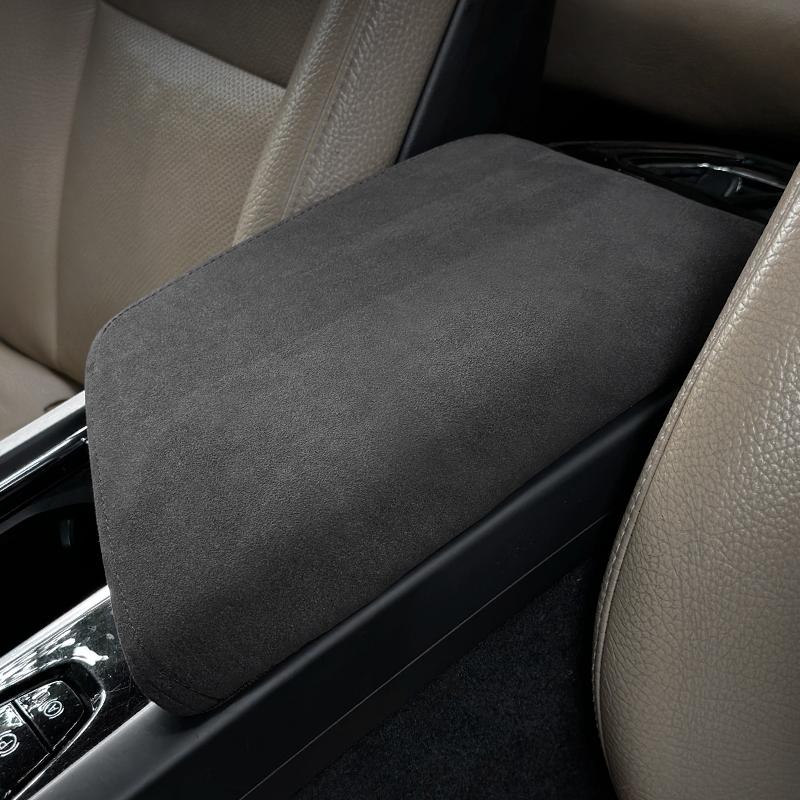 For Volvo XC60 2018-24 Alcantara Central Armrest Box Cover Protective Pad