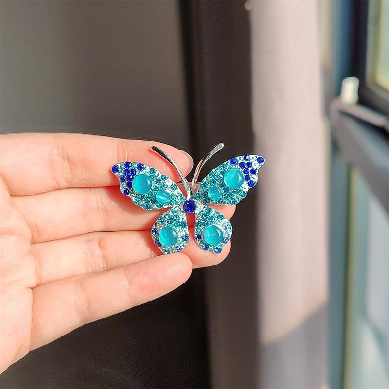 Creative Rhinestone Butterfly Brooch Femininity Fashion Coat Pin Pin Brooch Accessories