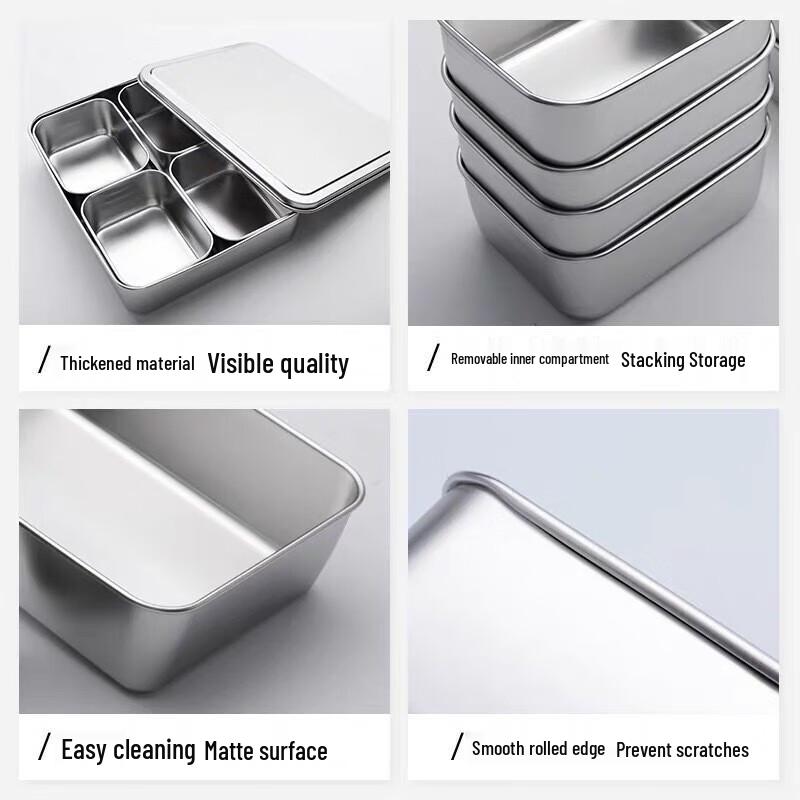 Diruien 304 Stainless Steel Seasoning Storage Box