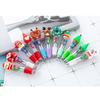 5PCS Festive Christmas Theme Ballpoint Pen Multicolor Pens With Ergonomic Grip Portable Writing Tools For Students