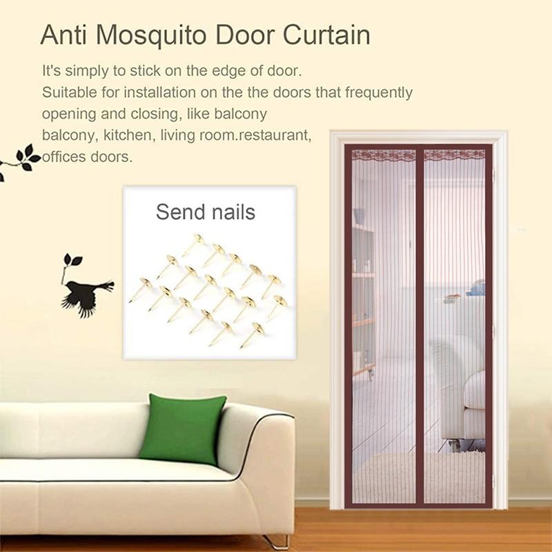 Магнитная москитная сетка без рук, дверная сетка, антимоскитная сетка от насекомых, летающая дверная сетка, магнитная занавеска, сетка для дверей, кухонные шторы