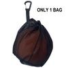 Drawstring Back Bag for Basketball Volleyball Storage, Single Football Bag Mesh Basketball Bag with Zippers Pocket