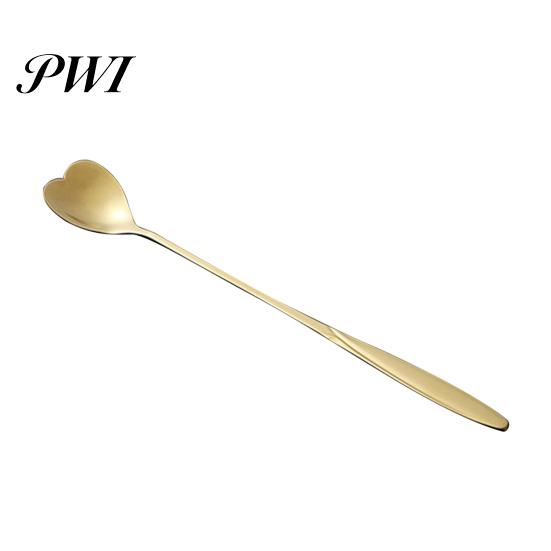 Coffee Spoon Long Handle Fine Texture Stainless Dessert Steel Mixing for Home Milk