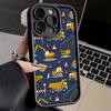 Чехол для телефона iPhone 17 Air 16E 15 16 Pro Max Строительная техника Крутой чехол 14 Plus 13 12 Mini Мягкий силиконовый Fundas