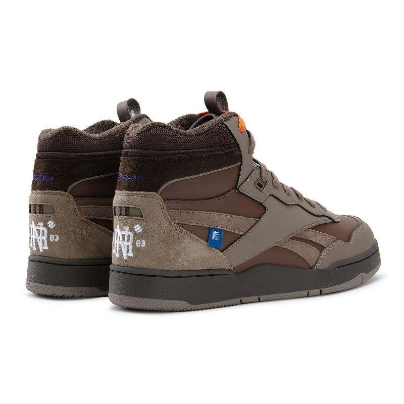 Nautica X Reebok Bb4000 II Mid Спортивные кроссовки с высоким верхом Винтажные баскетбольные кроссовки Унисекс Коричневый 100245908