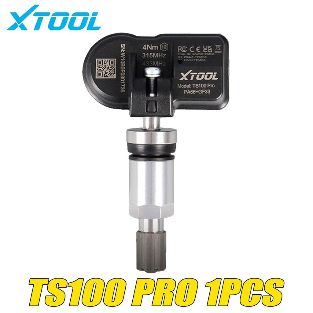 XTOOL TS100 PRO Датчик TPMS 315 МГц и 433 МГц Инструменты для ремонта шин 2-в-1 Тестер-монитор давления в шинах автомобиля Программирование
