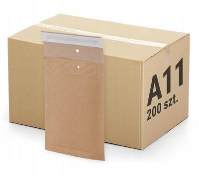 BROWN BUBBLE ENVELOPE A11 11A 200 Pcs. STRONG AIR SET. CARDBOARD BOX