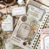 20 Sheets Vintage Label Handbook Memo Pad Junk Journal Deco Material Paper Scrapbooking Collage Diary Plant Aesthetic Decorative