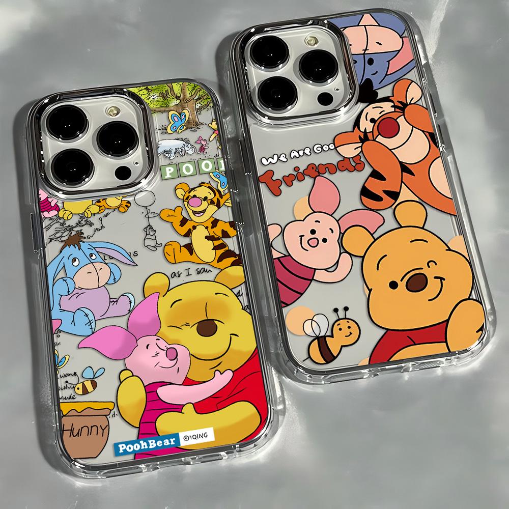 Cool Cute Poohs Bears Phone Case For iPhone 17e 17 16e 16 15 14 13 12 11 mini Pro Max X XR XSMAX Air Plus Transparent Soft Cover
