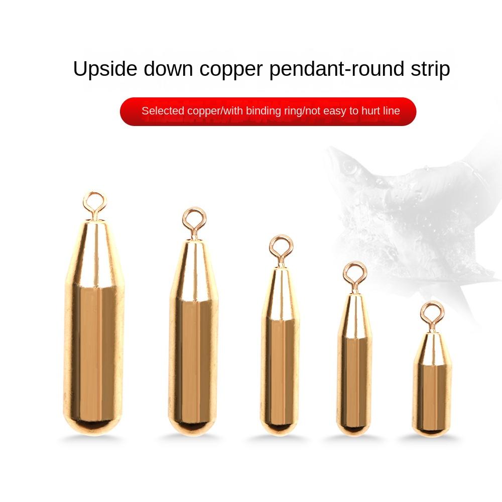 Copper Alloy Copper Fishing Lead fall Gold Hook Connector Accessories Weights  Fishing