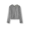 Semir Women's Faux Two-Piece Embroidered Knit Cardigan