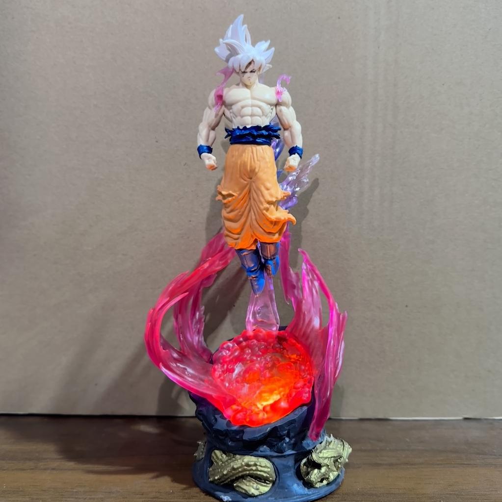 Фигурка Dragon Ball Z Гоку Ультра Инстинкт Фигурки Ультра Инстинкто Гоку 24 см ПВХ Статуя Коллекционная Модель Игрушки Подарки