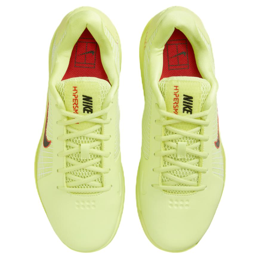 Nike Court Air Zoom Vapor 12 Hypersmash Light Lemon Twist Unisex Sneakers Green Light-Crimson White HJ0549-700