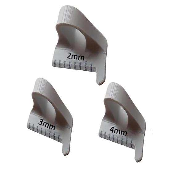 2/3/4MM Sewing Template Finger Ruler DIY Sewing Craft Projects Patchwork 3D Printed Sewing Stencil Tools with Precise Scale Sewing Enthusiasts Gift