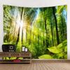 Гобелен «Солнечный лес» для украшения офиса, гостиной, настенный гобелен для дома