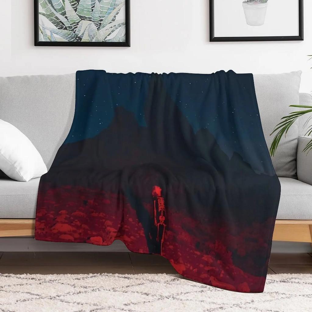 Night Bridgers Land Star Throw Blanket Warm Cozy Throw Blanket for Living Room Couch