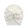 Solid Ribbed Bunny Knot Turban Hats for Baby Boys Girls Beanies Striped Thin Elastic Caps Bonnet Newborn Toddler 0-4T Headwraps