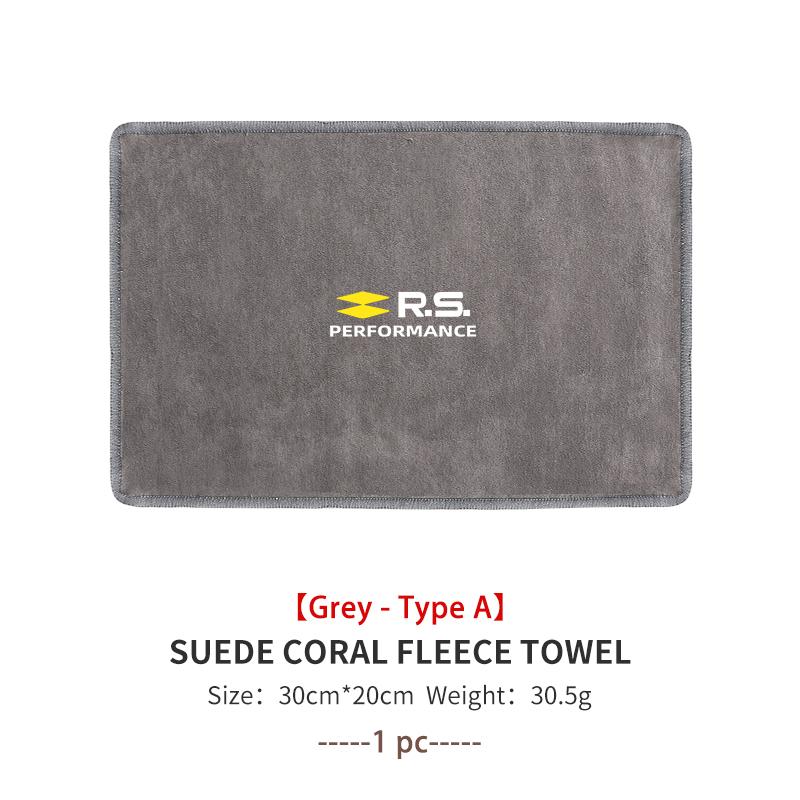 Coral Car Wash Cloth Microfiber Towel Car Cleaning Drying Cloth For Renault Dacia RS Megan Scenic Logan Laguna Clio 3 4 Kadjar n333