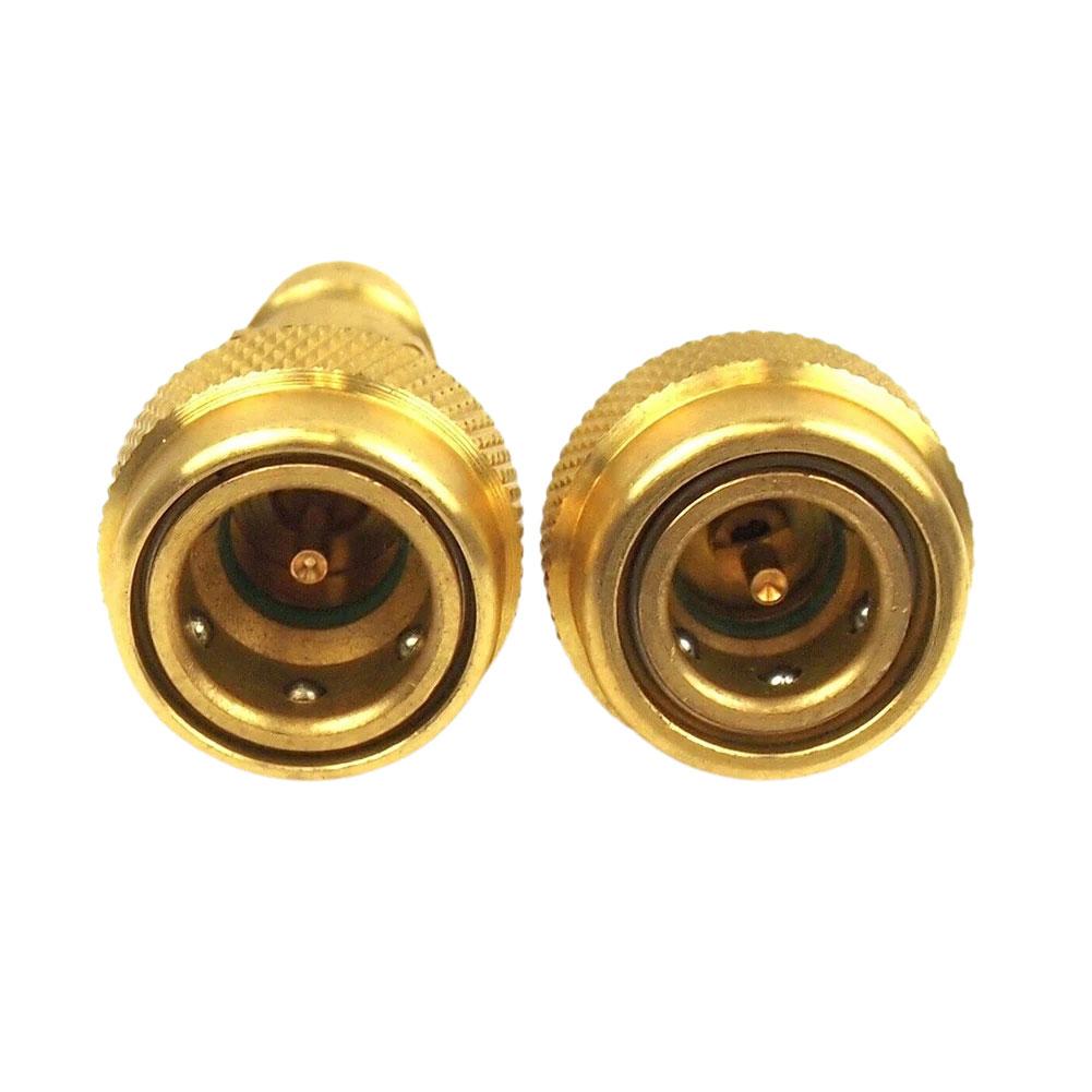 Регулируемый разъем R134A - R1234yf, быстрый адаптер для хладагента переменного тока - соединение на высокой и низкой стороне, отсутствие утечек, автомобильный аксессуар