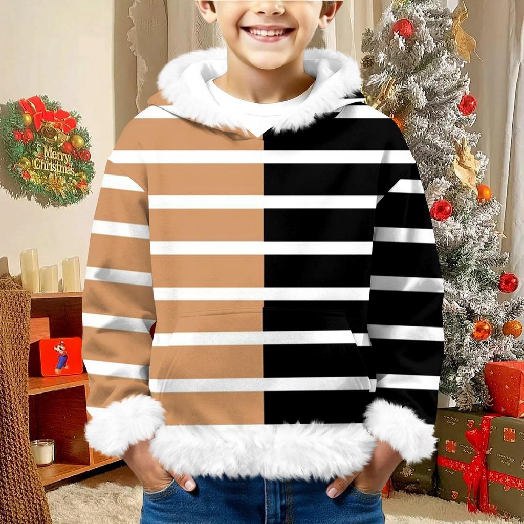 Children's Sweatshirt Girls Boys Long Sleeve Lightweight Casual Hoodie Loose Comfortable Sweatshirt