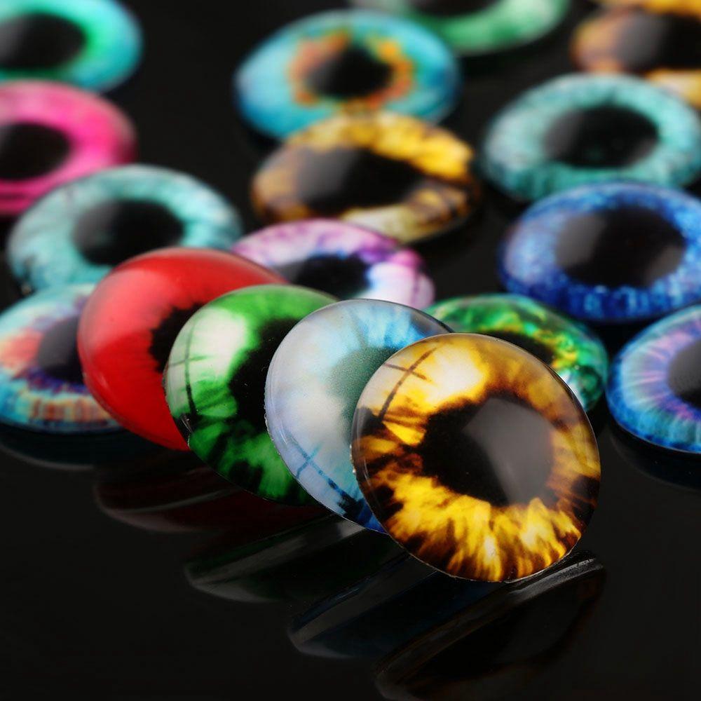 20pcs Hot Accessories Toy Dinosaur Eyeballs Glass Dolls Eyes Time Gem DIY Crafts