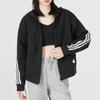 Adidas Толстовка с капюшоном Essentials с 3 полосками и молнией во всю длину, черная HT4715