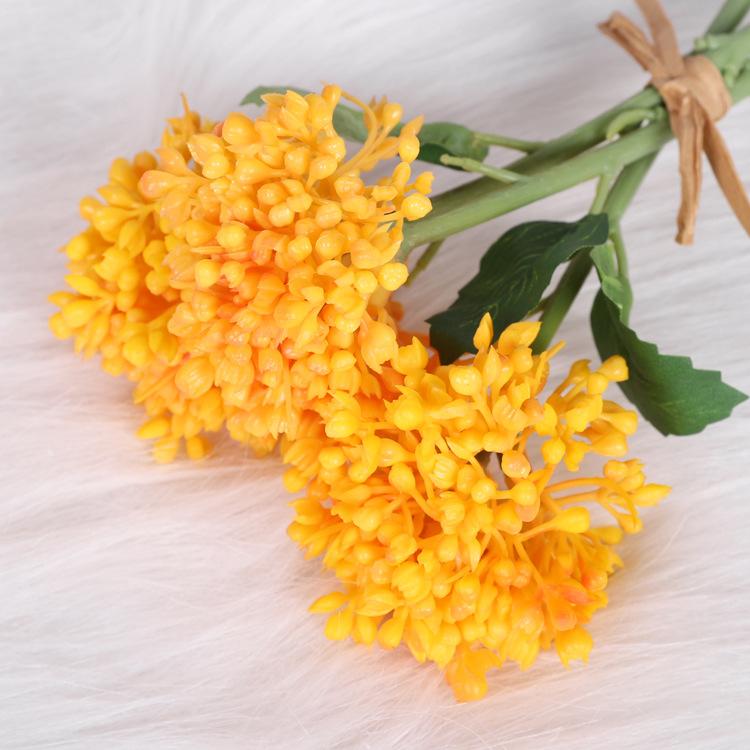 Simulated succulent rice fruit, soft rubber Fengxin fruit, plastic cauliflower home decoration