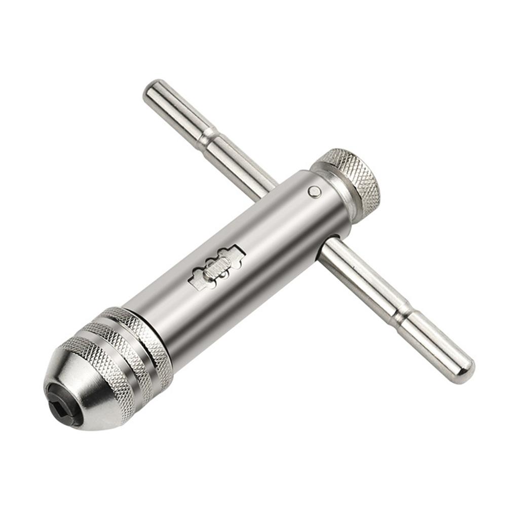 Adjustable Ratchet Hand Tap Wrench Ergonomic Handle Suitable For Easy Threading In Metal&Repair Work Mechanics Home Use