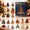 Musical Ornament Countdown Calendar Box 24-Day Christmas Advent Decoration Kids Family Holiday Decor