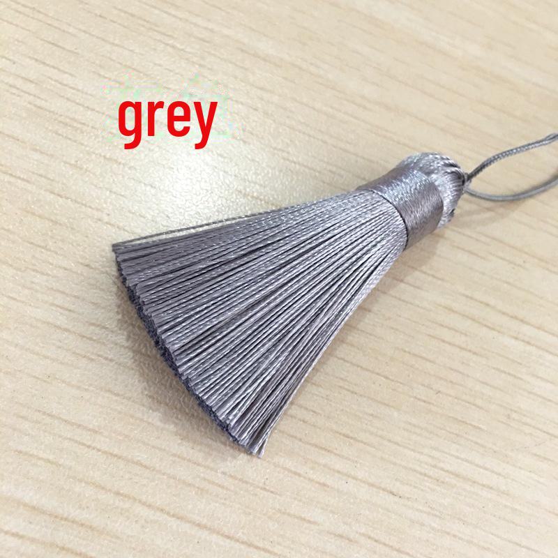 5CM Short Fat Tassel Chinese Knot Vertical Ice Silk Pendant DIY Handicraft