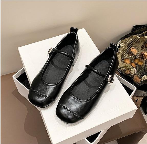 Французские ретро-туфли удобные темпераментные универсальные модные туфли 2024 года с круглой головкой французские ранние весенние новые Мэри Джейн