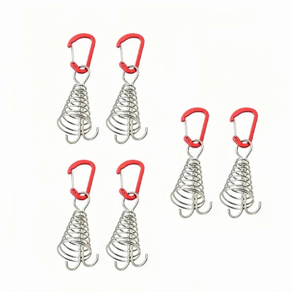 6Pcs Stainless Steel Tent Octopus Rope Buckle Aluminum Zinc Zinc Alloy Fixed Tent Rope Buckle Outdoor Camping