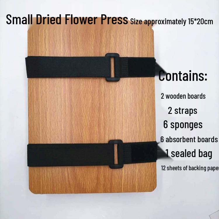 DIY Flower Press Kit: Handmade Tools & Materials for Dried Flowers and Plant Specimens