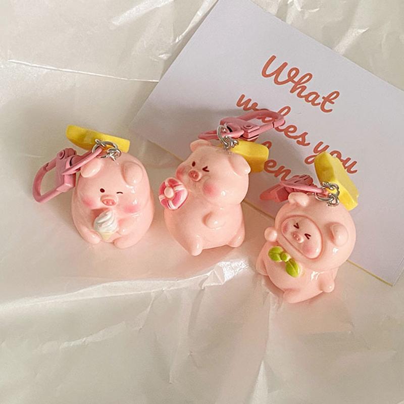 Милый аниме маленький поросенок брелок мультфильм кавайный поросенок брелок кулон креативный рюкзак украшения аксессуары подарки