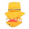 Dog Raincoat Waterproof Transparent PVC Brim Adjustable Hooded Dog Rain Jacket for Pet Outdoor