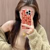 Чехол-клетка цвета «Вишневый цвет» для iPhone 17 Pro Max - Двухслойный для Apple 16, 15, 14, 13