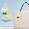 Брелок-кулон с мультяшным котом и бантом, декор из искусственной кожи, очаровательный брелок с котенком, изящная подвеска для сумки