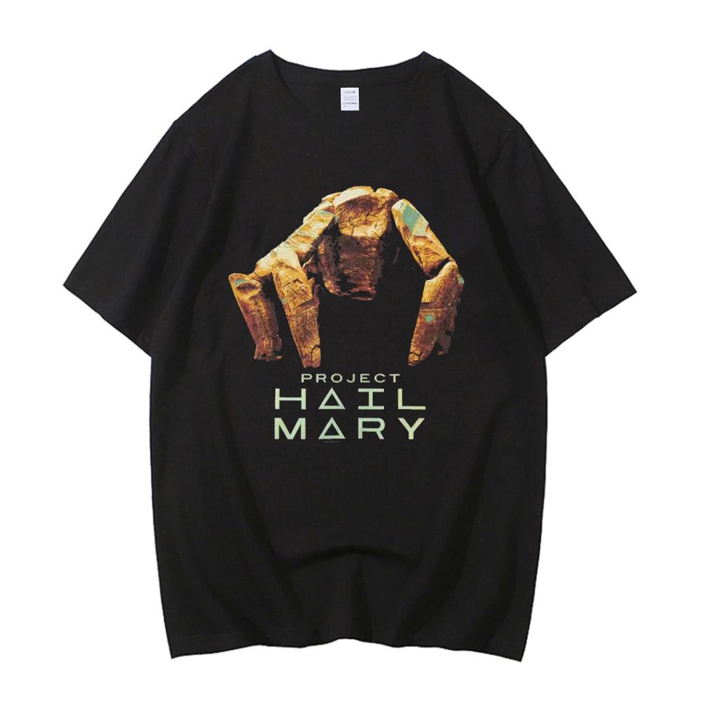 Unisexs Tshirt Cotton Project Hail Mary T Shirt Unisex and Women Summer Streetwear TShirts Cartoon Harajuku Tee Shirt Short Sleeve